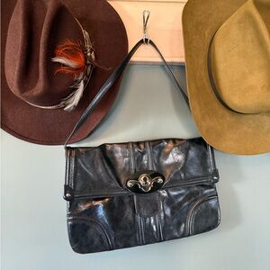 Tracey Reese Black Leather shoulder bag purse